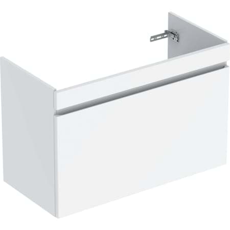 Picture of GEBERIT Renova Plan vanity unit for washbasin, with one drawer and one inner drawer #501.904.JK.1 - lava / matt lacquered
