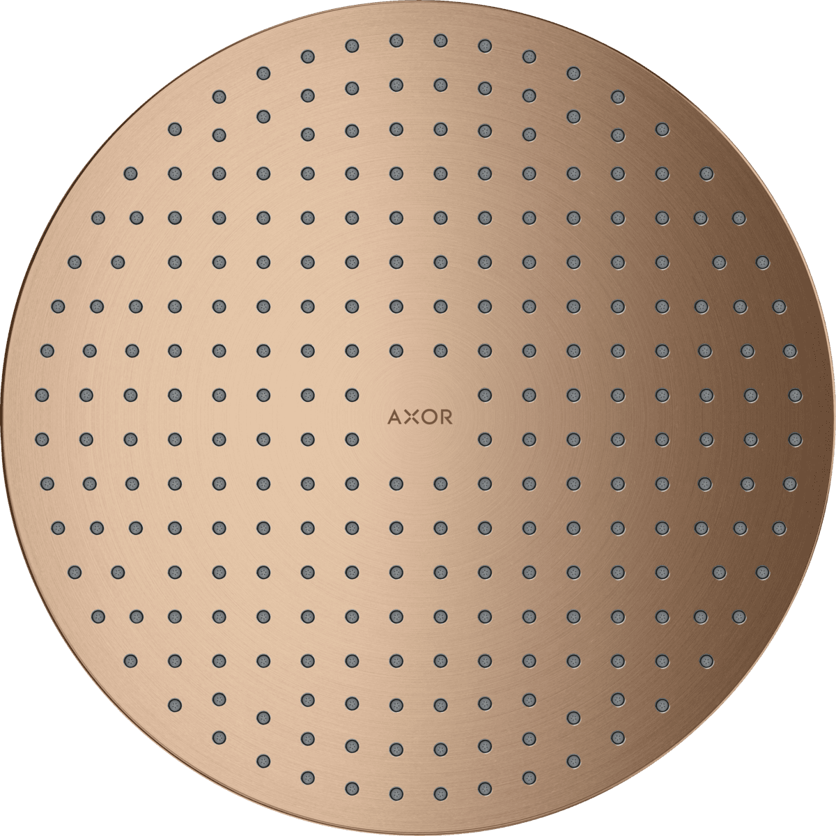 HANSGROHE AXOR ShowerSolutions Kopfbrause 300 1jet Deckenintegriert #35302310 - Brushed Red Gold