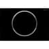 Bild von GEBERIT Sigma10 Betätigungsplatte für Spül-Stopp-Spülung #115.758.16.5 - Platte und Taste: schwarz matt lackiert, easy-to-clean-beschichtet Designring: schwarz