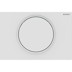 Bild von GEBERIT Sigma10 Betätigungsplatte für Spül-Stopp-Spülung #115.758.01.5 - Platte und Taste: weiß matt lackiert, easy-to-clean-beschichtet Designring: weiß