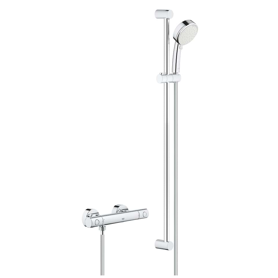 Picture of GROHE Grohtherm 800 Cosmopolitan Thermostatic shower set 1/2″ Chrome #34769000