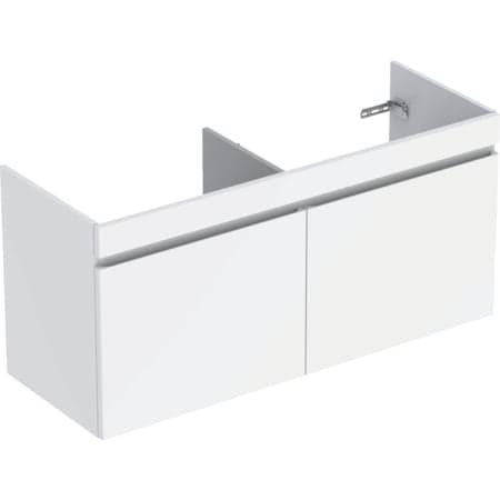 Obrázek GEBERIT Renova Plan toaletní skříňka pro dvojumyvadlo, se dvěma zásuvkami a dvěma vnitřními zásuvkami #501.912.00.1 - světlý ořech hickory / strukturovaná fólie