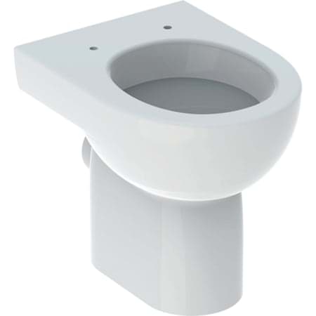 Picture of GEBERIT Renova floor-standing WC, horizontal flush, partially closed #203010600 - white / KeraTect