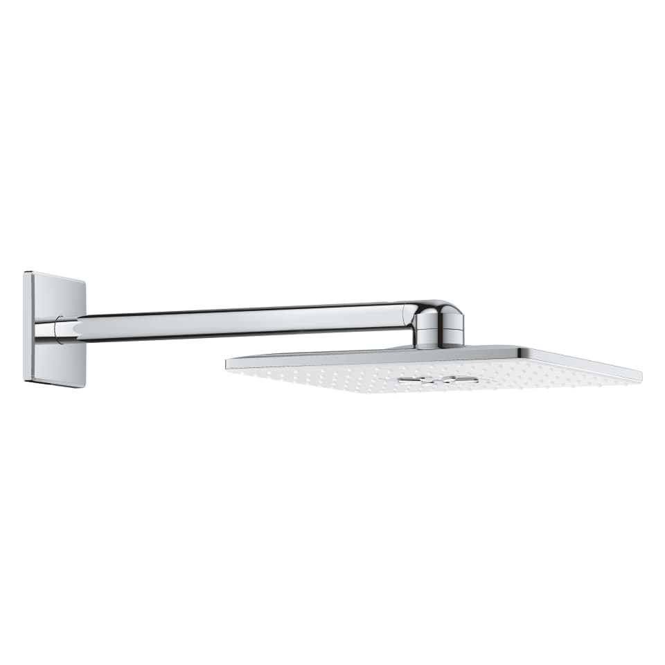 GROHE Rainshower SmartActive 310 Cube Kopfbrause-Set 430 mm, 2 Strahlarten #26479LS0 - moon white