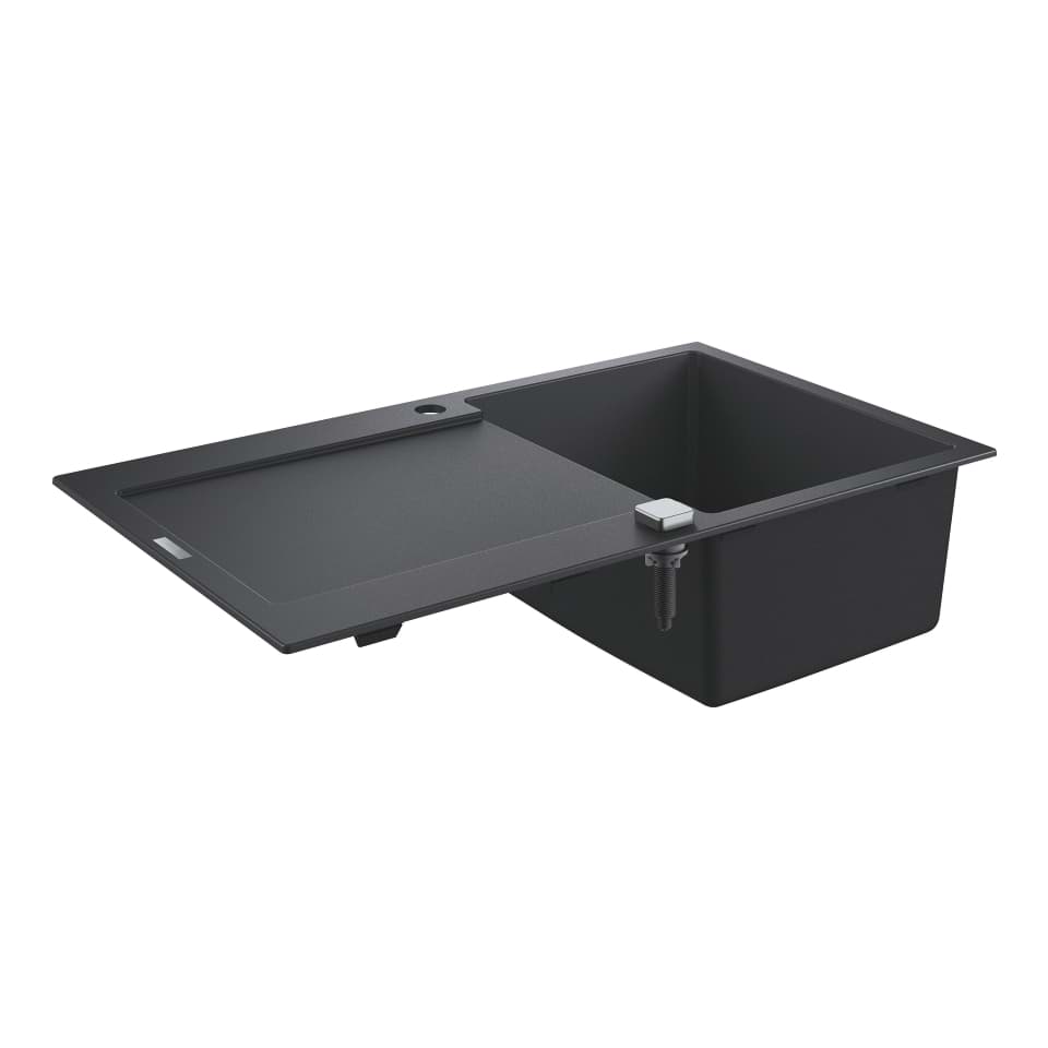 GROHE K500 Composite sink with drainer granite black #31644AP0 resmi