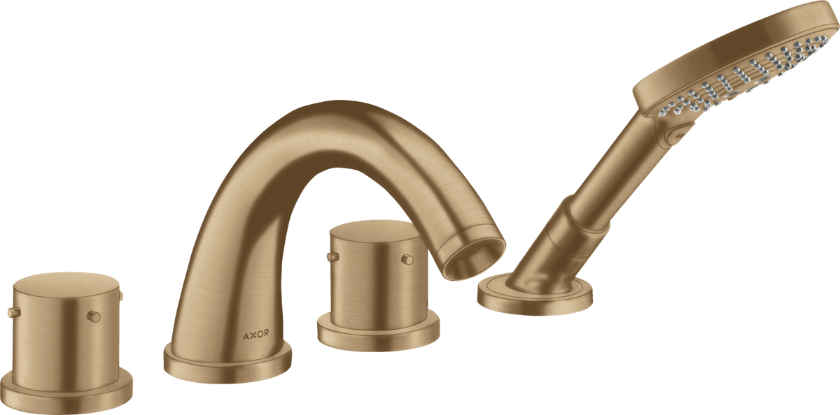 HANSGROHE AXOR Starck 4-Loch Fliesenrandarmatur mit Zerogriffen #10451140