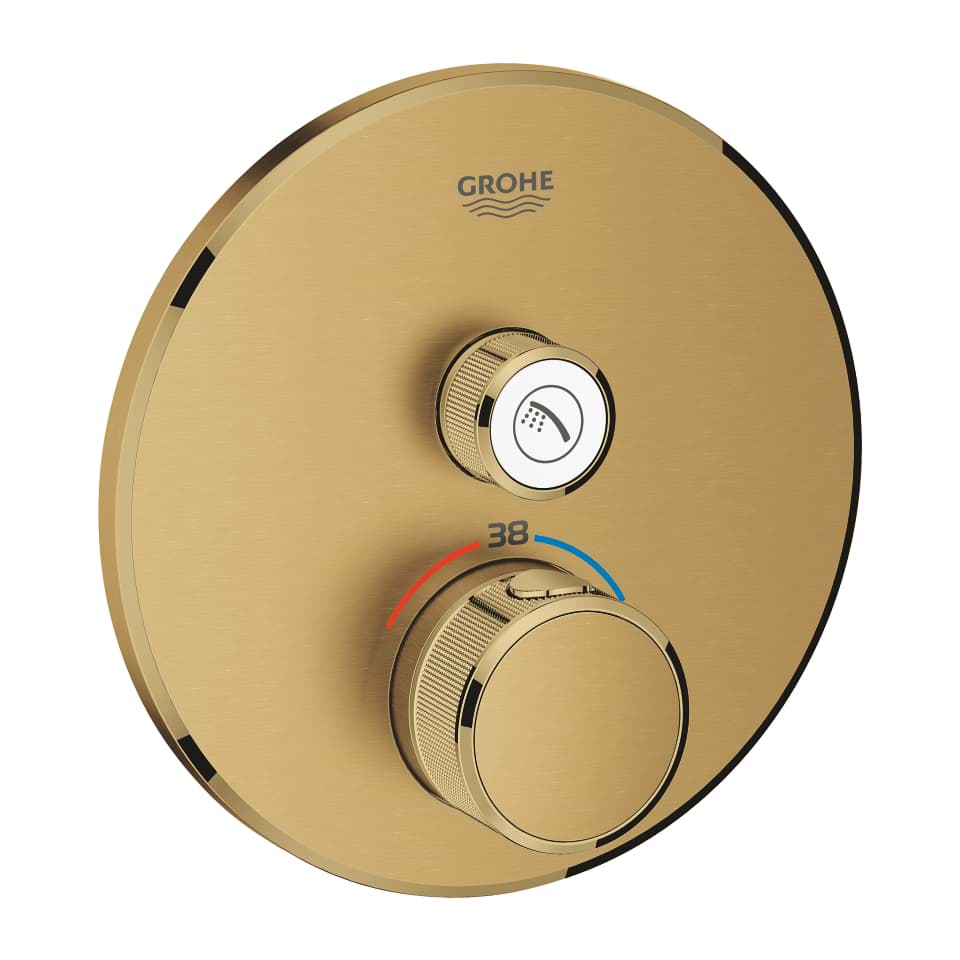 GROHE Grohtherm SmartControl Unterputz-Thermostat mit 1 Absperrventil #29118GN0 - cool sunrise gebürstet