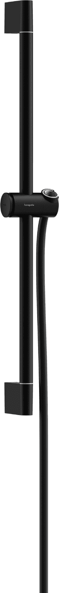 HANSGROHE Unica Brausestange Pulsify S 65 cm mit Push Handbrausehalter und Isiflex Brauseschlauch 160 cm #24400670 - Mattschwarz