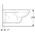 Bild von GEBERIT Renova Comfort Square Wand-WC Tiefspüler, verlängerte Ausladung, barrierefrei, Rimfree #208560000 - weiß