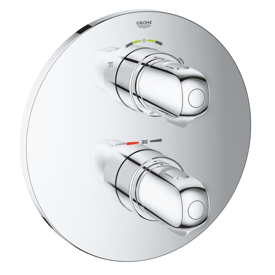 GROHE Grohtherm 1000 Thermostat-Brausebatterie mit integrierter 2-Wege-Umstellung #19985000 - chrom