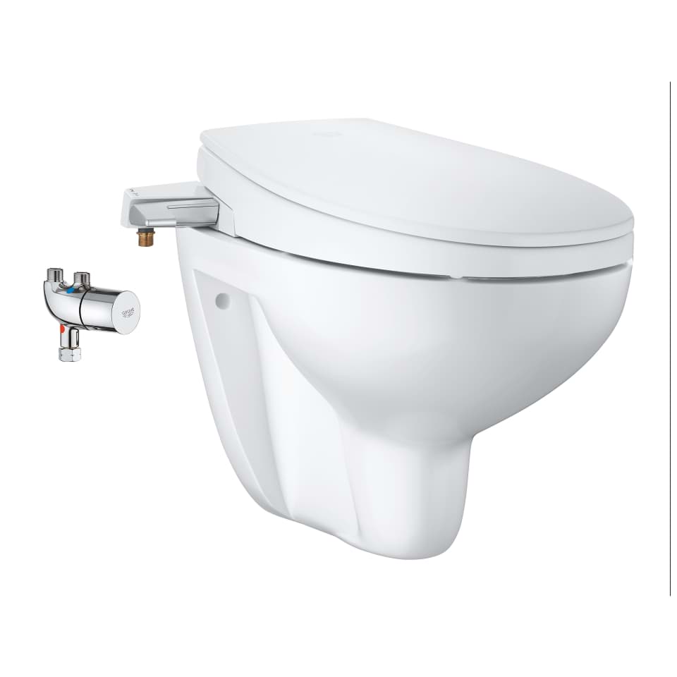 GROHE Bau Keramik Dusch-WC Aufsatz 3-in-1 Set, wandhängend #39652SH0 - alpinweiß