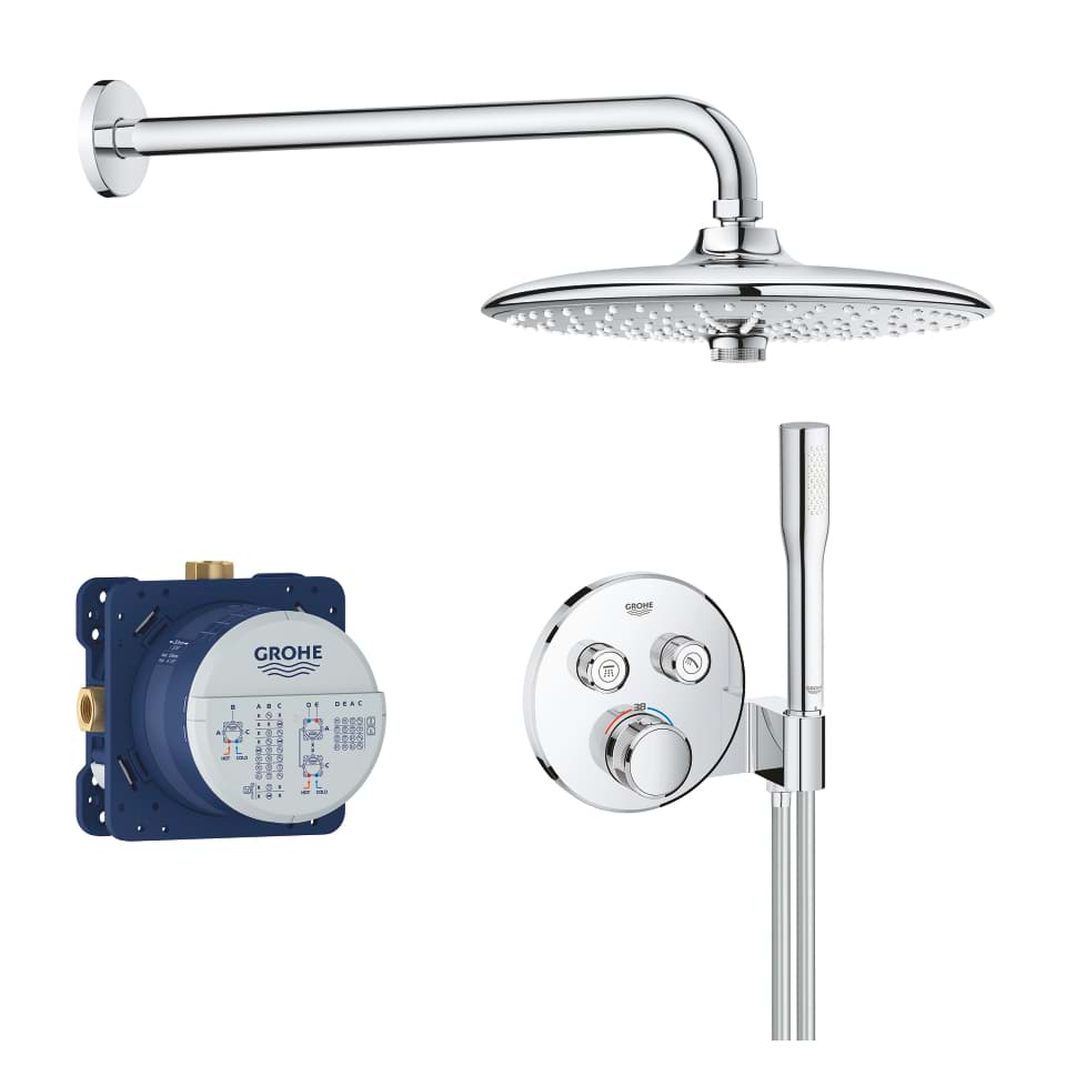 GROHE Grohtherm SmartControl Duschsystem Unterputz #34744000 - chrom