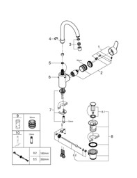 Bild von 23043003 Eurostyle Cosmopolitan Single-lever basin mixer 1/2″ L-Size