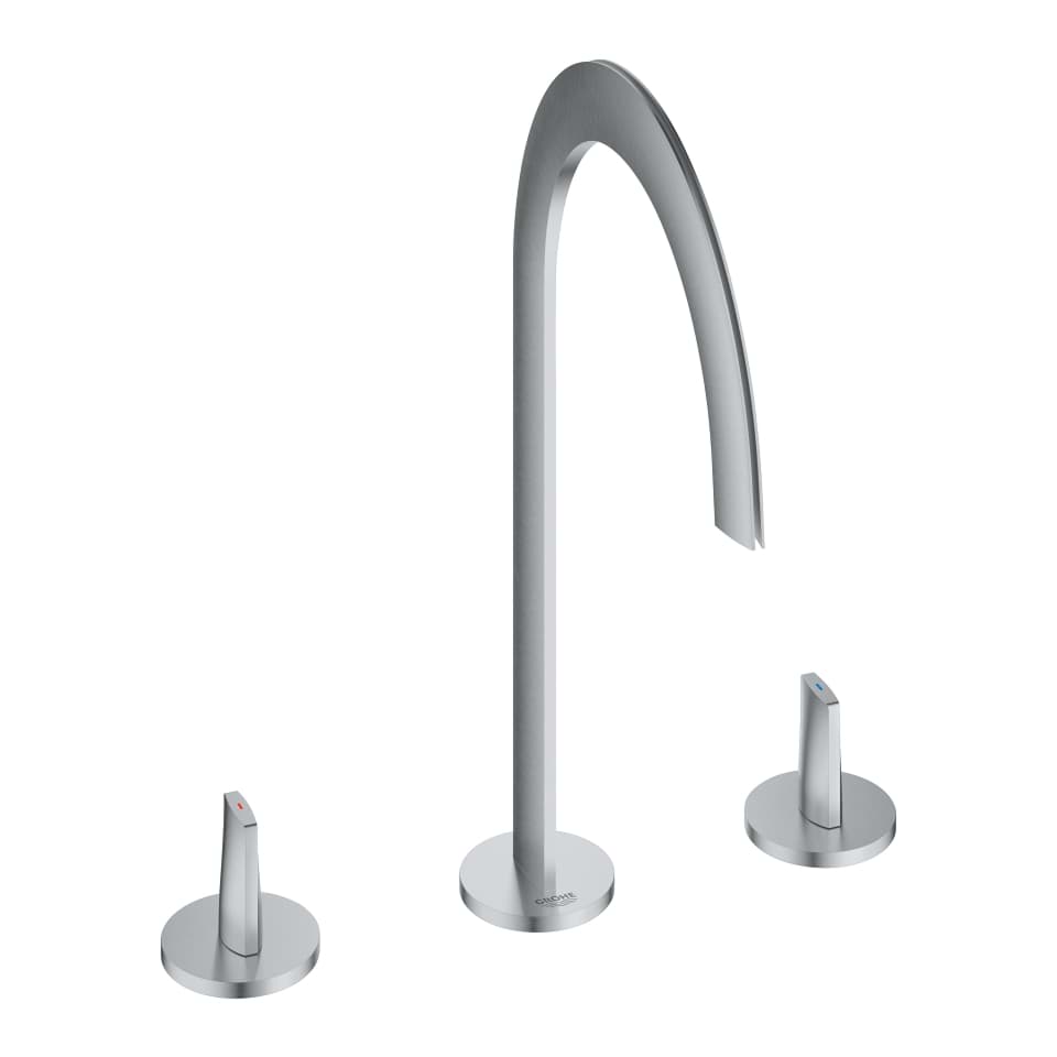 Picture of GROHE Atrio Icon 3D 3-hole deck-mount basin mixer stainless steel #20609SD0