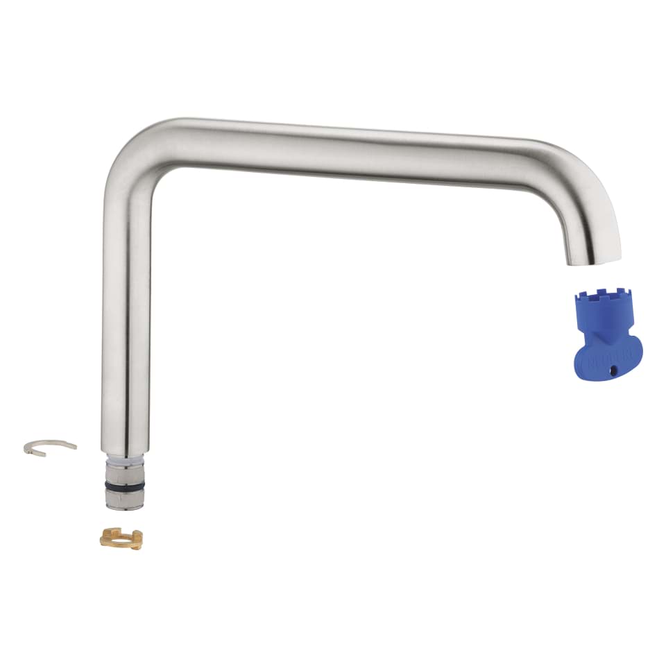 Picture of GROHE L-spout #13376DC0 - supersteel