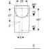 Bild von GEBERIT Renova Plan Urinal mit Deckel, Zulauf von hinten, Abgang nach hinten #235120000 - weiß