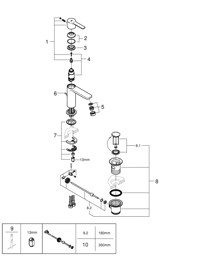Bild von 23790001 Lineare Basin mixer 1/2″ XS-Size