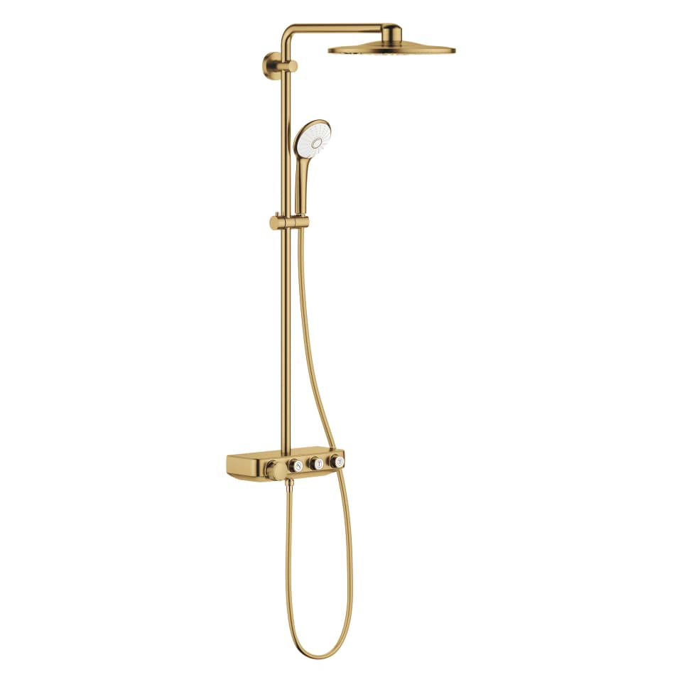GROHE Euphoria SmartControl System 310 Duschsystem mit Thermostatbatterie für die Wandmontage #26507GN0 - cool sunrise gebürstet