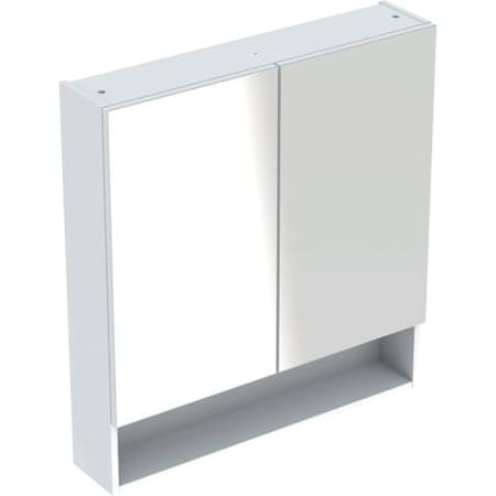 Picture of GEBERIT Renova Plan mirror cabinet with two doors #502.366.01.1 - white / high-gloss lacquered