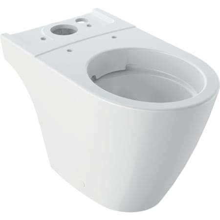 Picture of GEBERIT iCon floor-standing WC for close-coupled exposed cistern, washdown, shrouded, Rimfree white #200460000