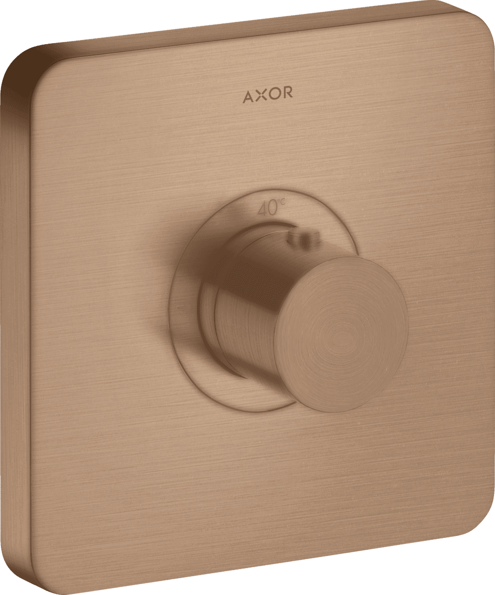 HANSGROHE AXOR ShowerSelect Termostat Yüksek debi, ankastre montaj, softsquare #36711310 - Mat Kırmızı Altın resmi