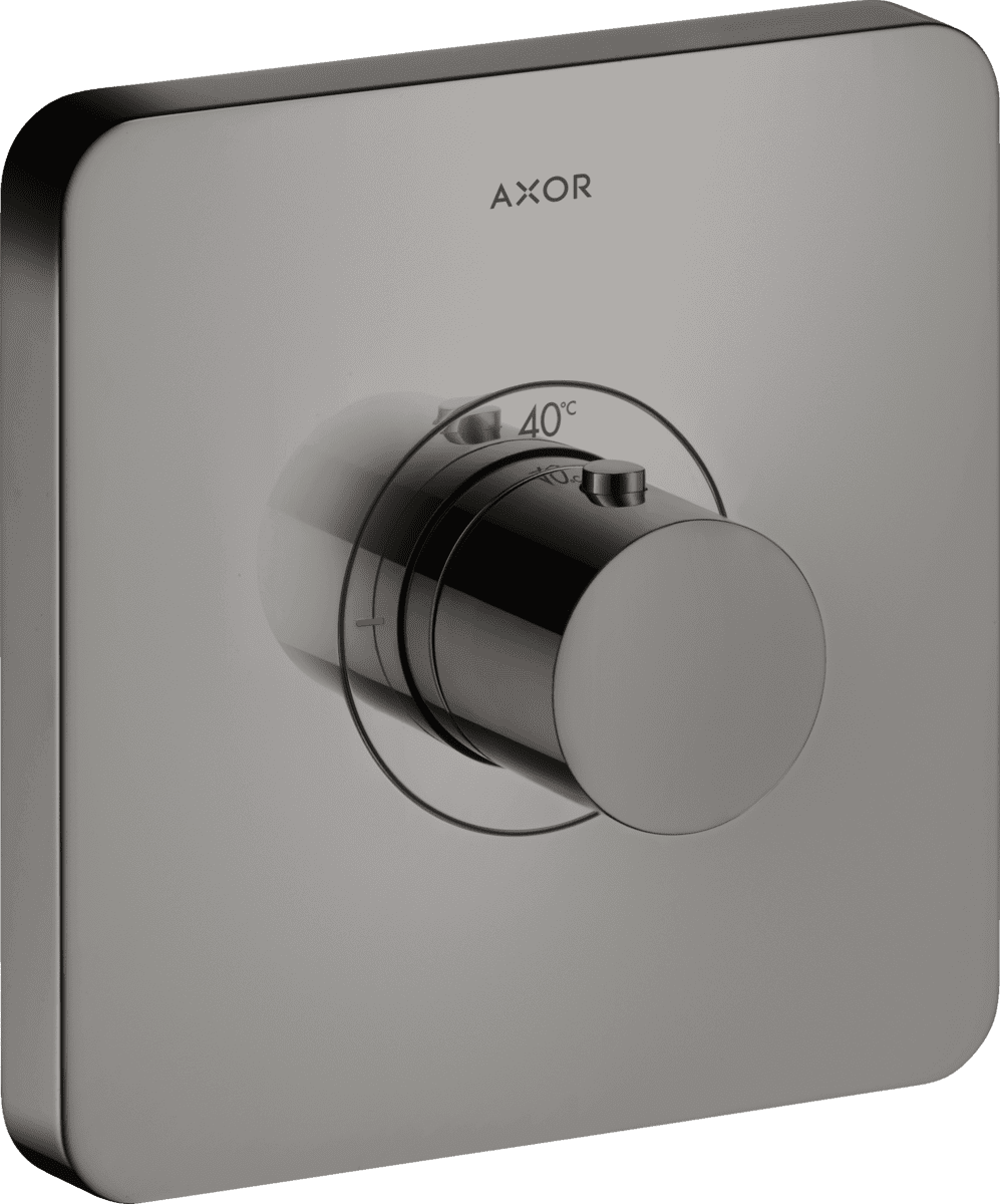 HANSGROHE AXOR ShowerSelect Termostat Yüksek debi, ankastre montaj, softsquare #36711330 - Parlak Siyah Krom resmi