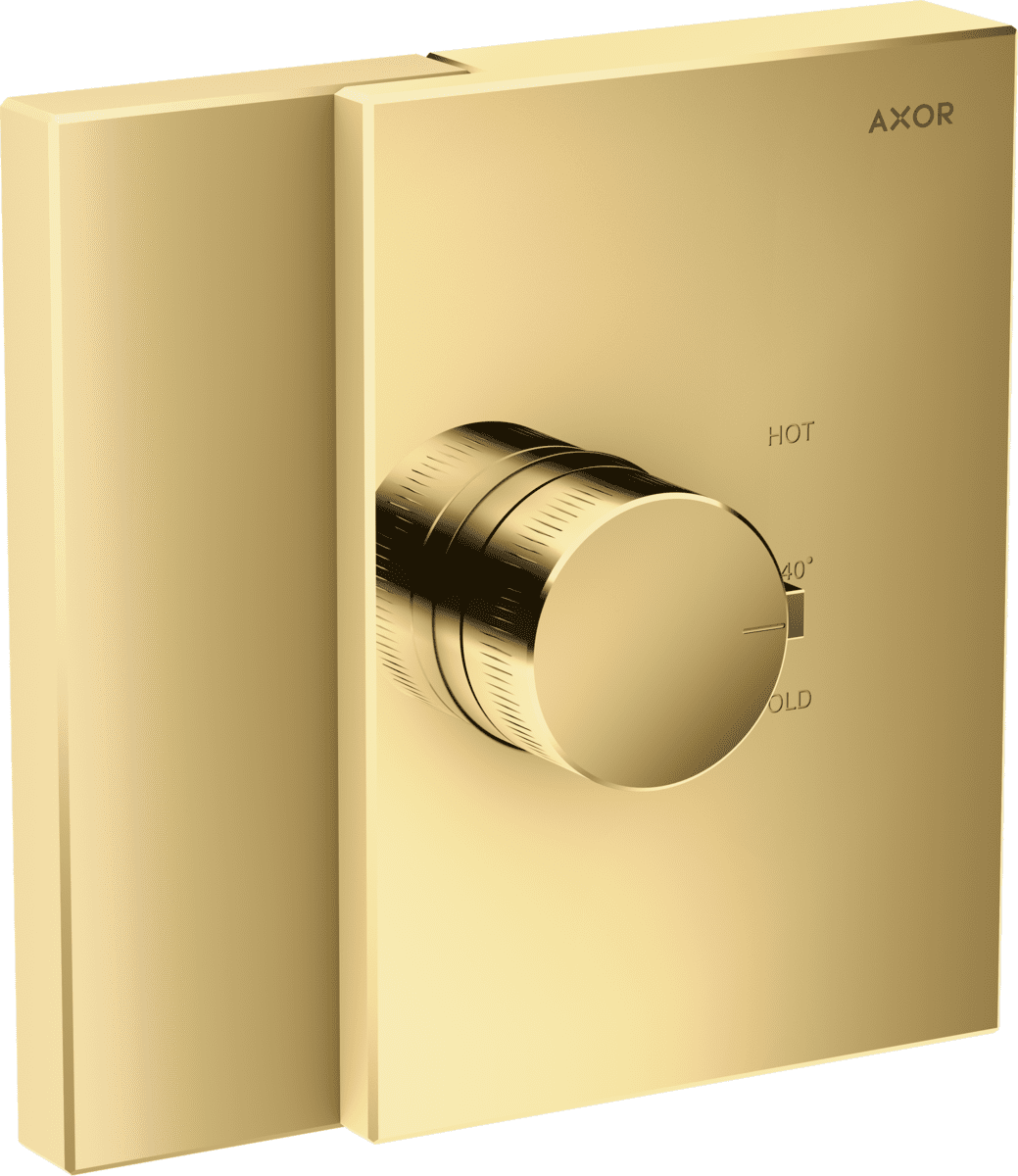 HANSGROHE AXOR Edge Thermostat HighFlow Unterputz #46740990 - Polished Gold Optic