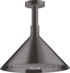Bild von HANSGROHE AXOR Showers/Front Kopfbrause 240 2jet mit Deckenanschluss #26022340 - Brushed Black Chrome