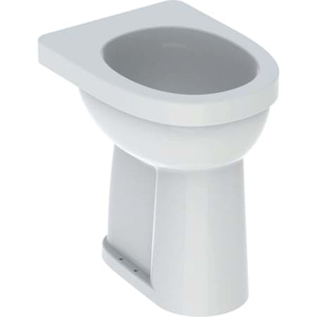 Bild von GEBERIT Renova Comfort Stand-WC Flachspüler, erhöht, Abgang vertikal #218521600 - weiß / KeraTect