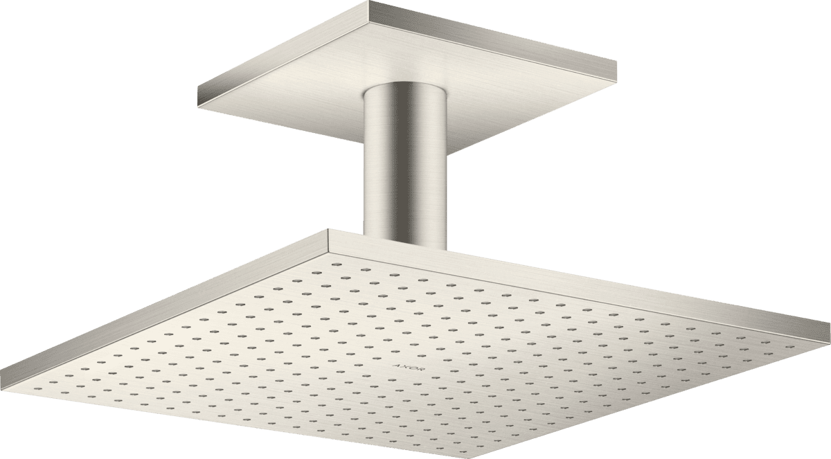 HANSGROHE AXOR ShowerSolutions Kopfbrause 300/300 2jet mit Deckenanschluss #35320800 - Edelstahl Optic