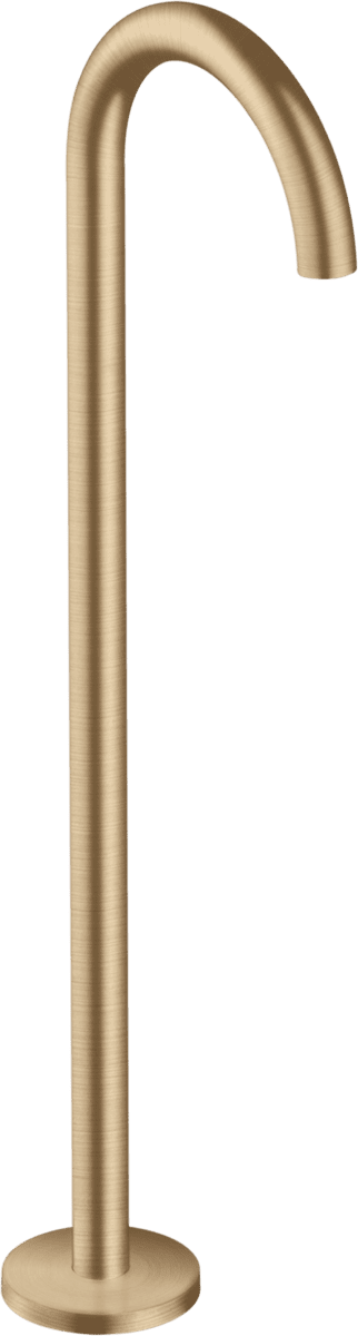 HANSGROHE AXOR Uno Wanneneinlauf gebogen bodenstehend #38412140 - Brushed Bronze