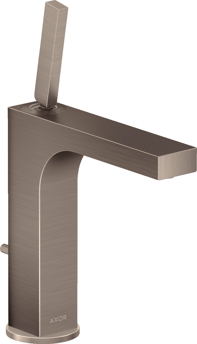 HANSGROHE AXOR Citterio Einhebel-Waschtischmischer 160 mit Pingriff und Zugstangen-Ablaufgarnitur #39031820 - Brushed Nickel