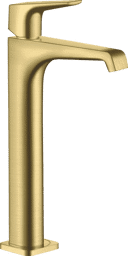 Bild von HANSGROHE AXOR Citterio E Einhebel-Waschtischmischer 250 mit Hebelgriff für Aufsatzwaschtische mit Ablaufgarnitur #36113950 - Brushed Brass
