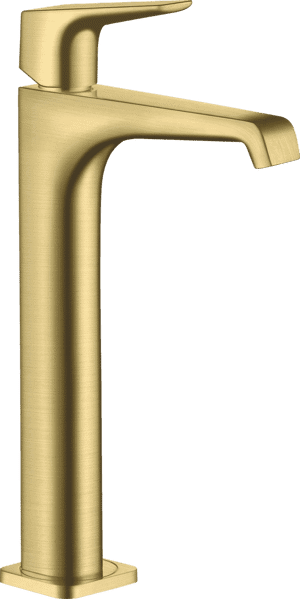 Bild von HANSGROHE AXOR Citterio E Einhebel-Waschtischmischer 250 mit Hebelgriff für Aufsatzwaschtische mit Ablaufgarnitur #36113950 - Brushed Brass