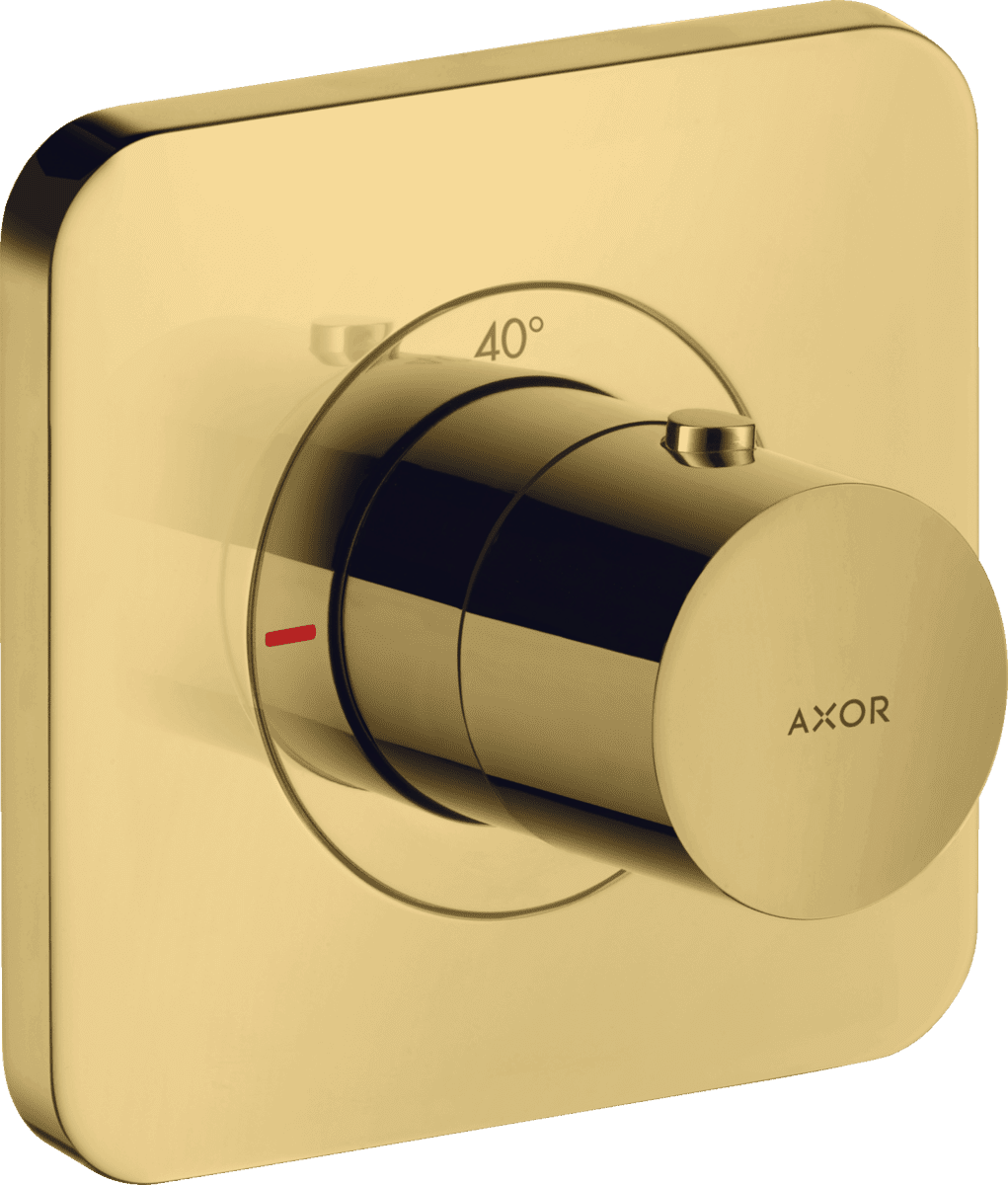 HANSGROHE AXOR Citterio E Thermostat 120/120 Unterputz #36702990 - Polished Gold Optic