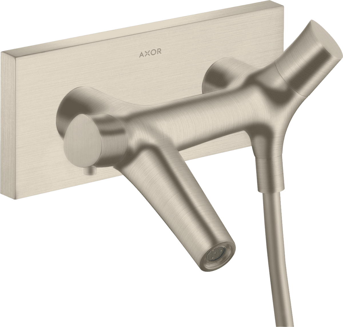 HANSGROHE AXOR Starck Organic Wannenthermostat Aufputz #12410820 - Brushed Nickel