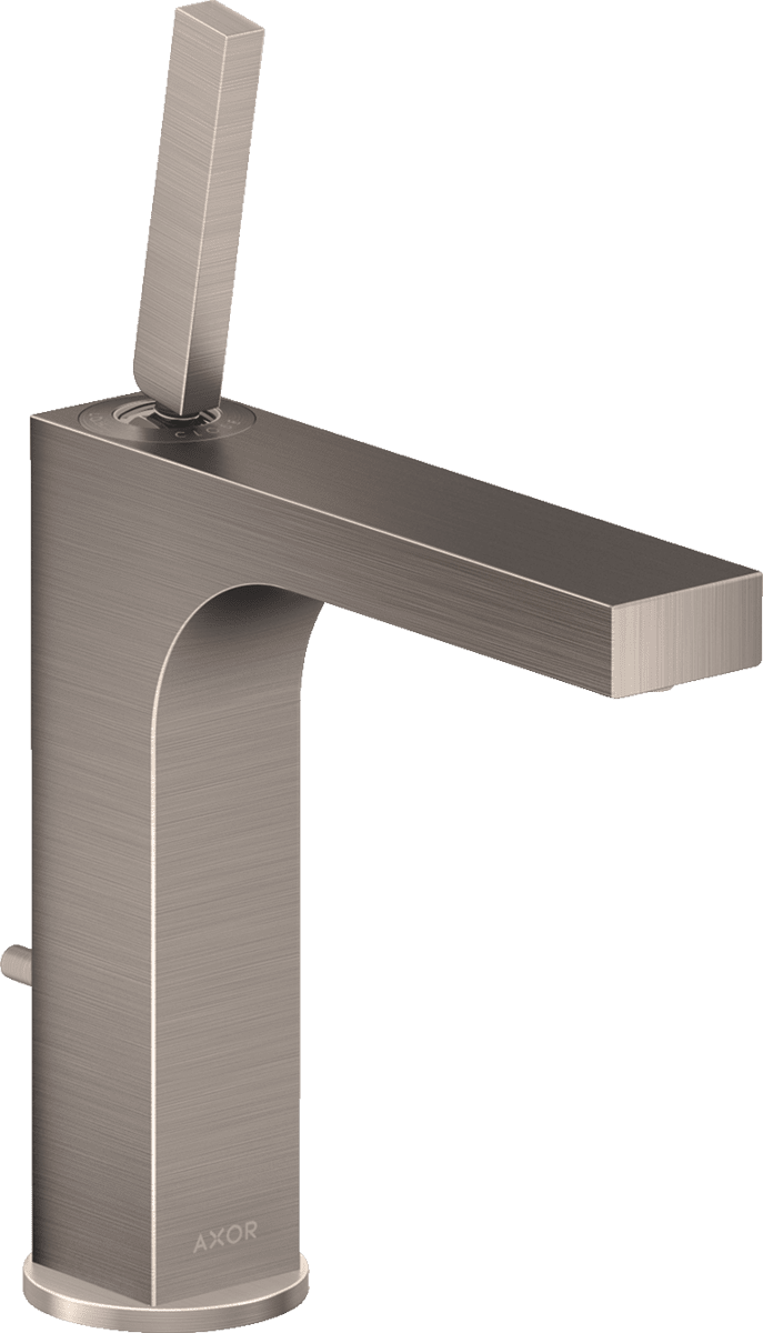 HANSGROHE AXOR Citterio Einhebel-Waschtischmischer 160 mit Pingriff und Zugstangen-Ablaufgarnitur #39031800 - Edelstahl Optic