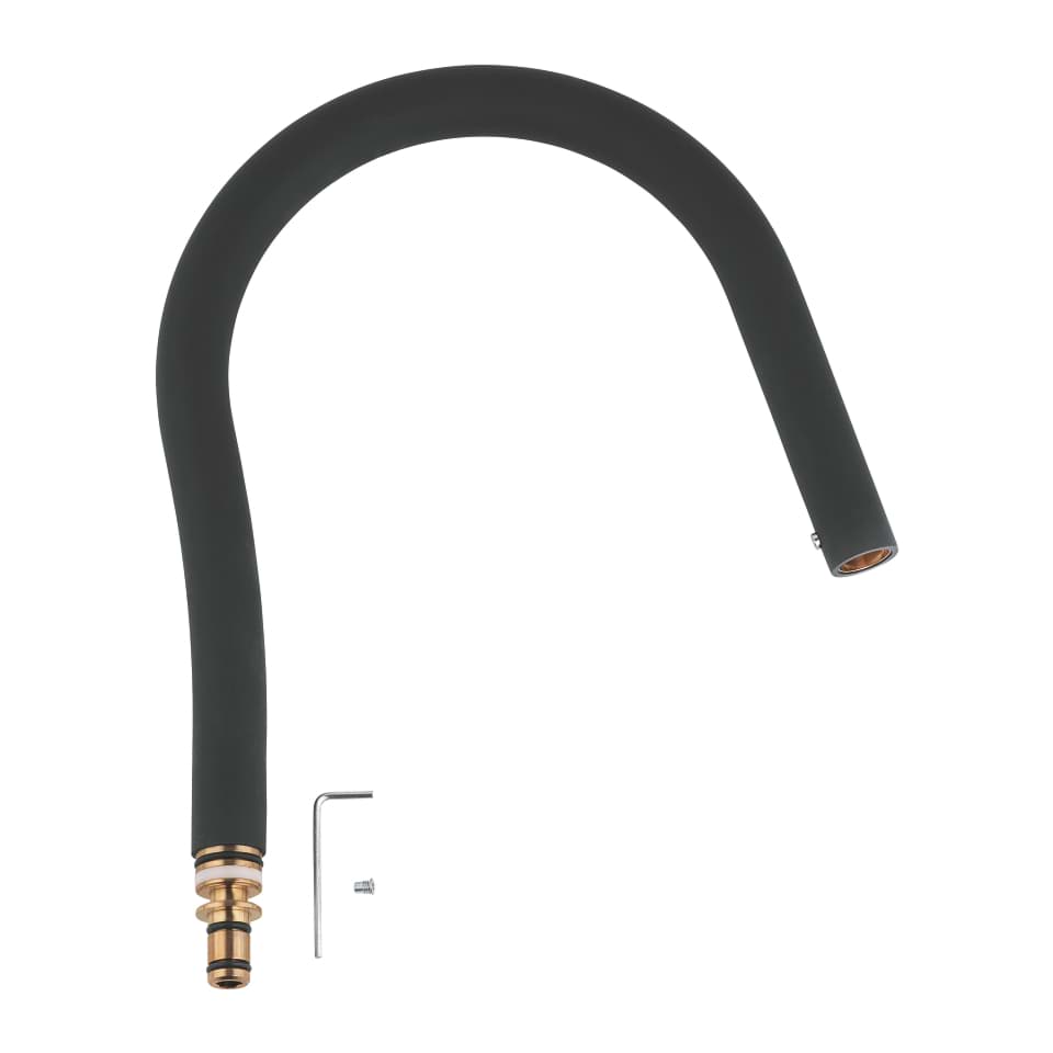 Picture of GROHE Shower hose #46968KK0 - black, softfeeling