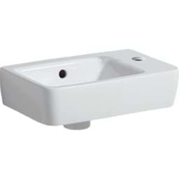 Bild von GEBERIT Renova Compact Handwaschbecken verkürzte Ausladung #276140000 - weiß