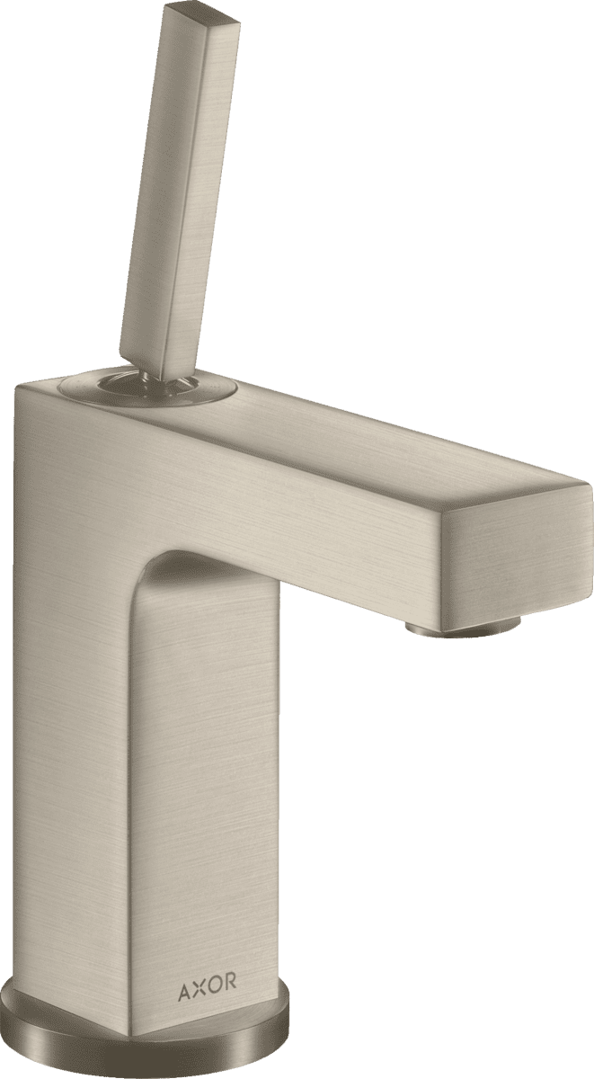HANSGROHE AXOR Citterio Einhebel-Waschtischmischer 110 mit Pingriff und Ablaufgarnitur #39018820 - Brushed Nickel