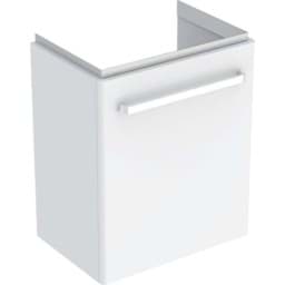 Bild von GEBERIT Renova Compact Unterschrank für Waschtisch, mit einer Tür #862055000 - Korpus: weiß / lackiert matt Front: weiß / lackiert hochglänzend