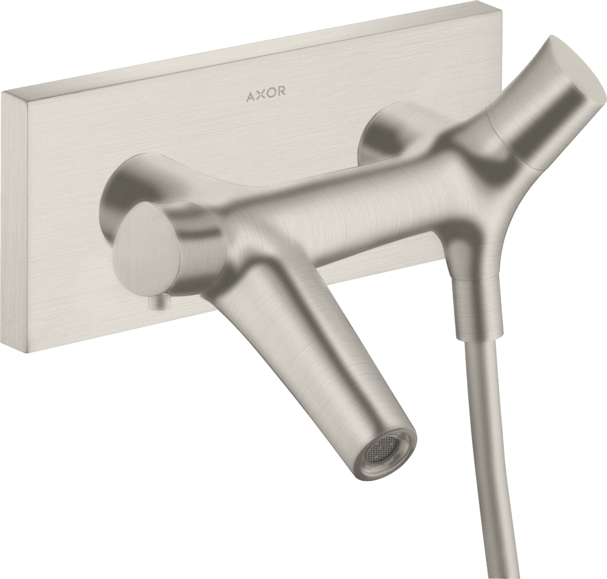 HANSGROHE AXOR Starck Organic Wannenthermostat Aufputz #12410800 - Edelstahl Optic
