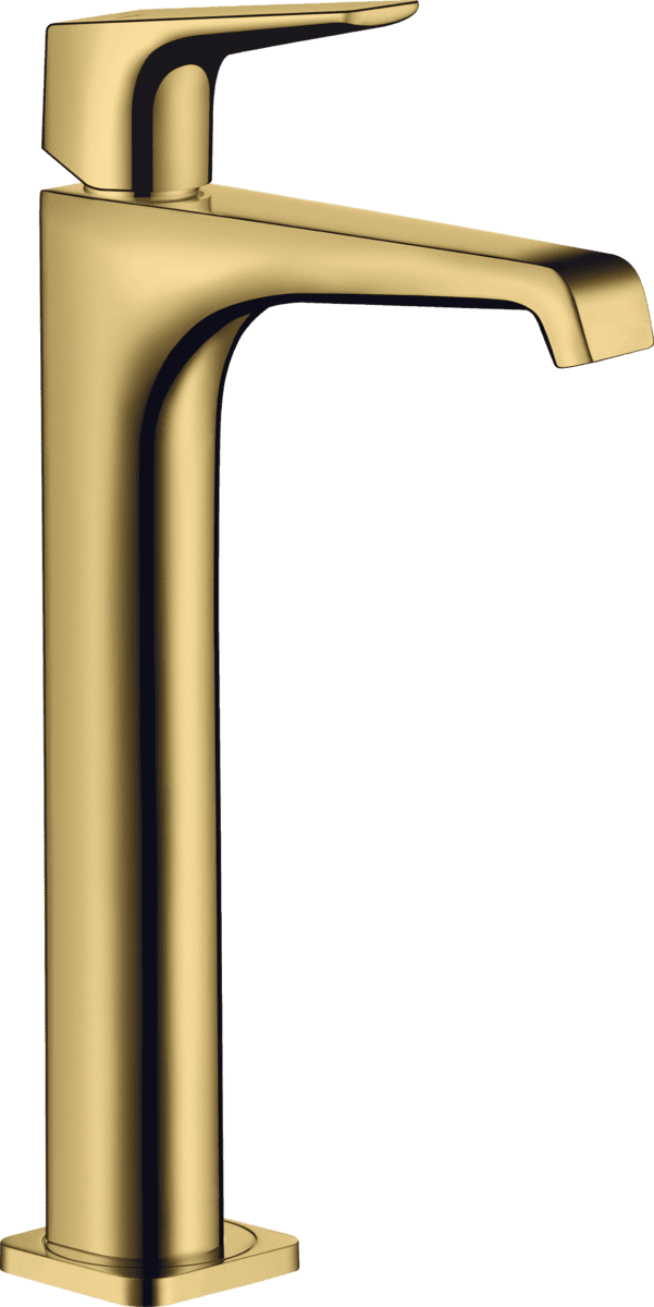Bild von HANSGROHE AXOR Citterio E Einhebel-Waschtischmischer 250 mit Hebelgriff für Aufsatzwaschtische mit Ablaufgarnitur #36113990 - Polished Gold Optic