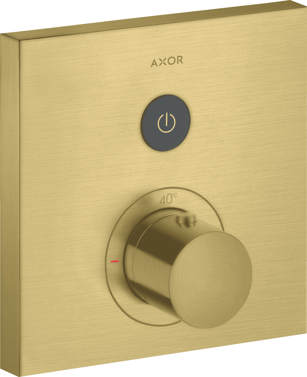 HANSGROHE AXOR ShowerSelect Thermostat Unterputz eckig für 1 Verbraucher #36714950 - Brushed Brass