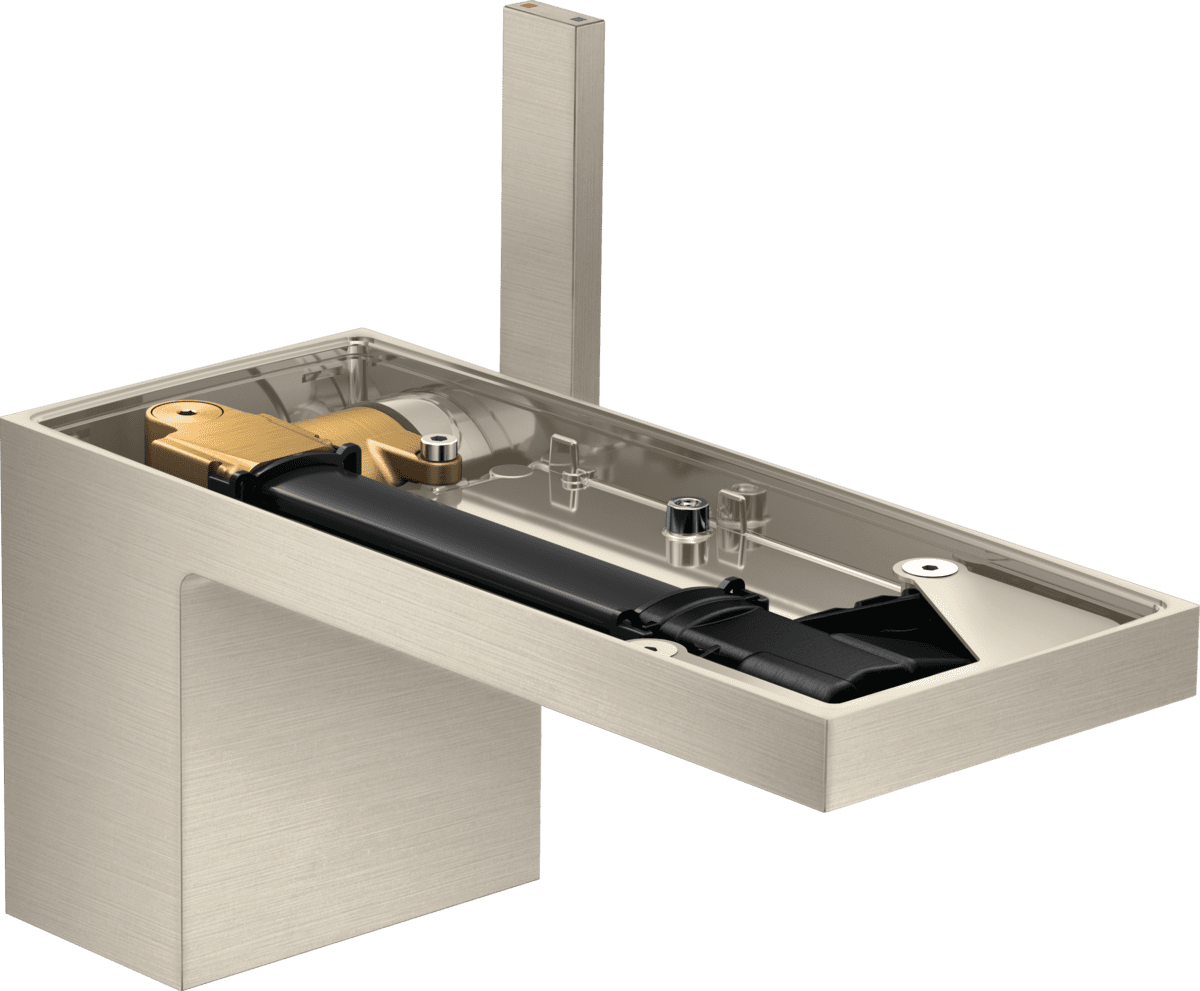 HANSGROHE AXOR MyEdition Einhebel-Waschtischmischer 70 mit Push-Open Ablaufgarnitur ohne Platte #47012820 - Brushed Nickel