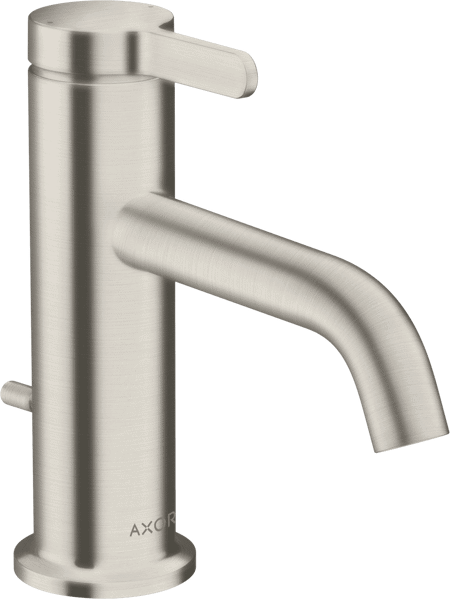 Bild von HANSGROHE AXOR One Single lever basin mixer 70 with lever handle and pop-up waste set Stainless Steel Optic 48000800