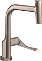 Bild von HANSGROHE AXOR Citterio Single lever kitchen mixer Select 230 with pull-out spout Brushed Nickel 39861820