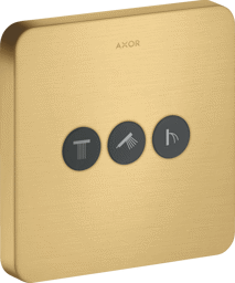 Bild von HANSGROHE AXOR ShowerSelect Ventil Unterputz softsquare für 3 Verbraucher #36773250 - Brushed Gold Optic