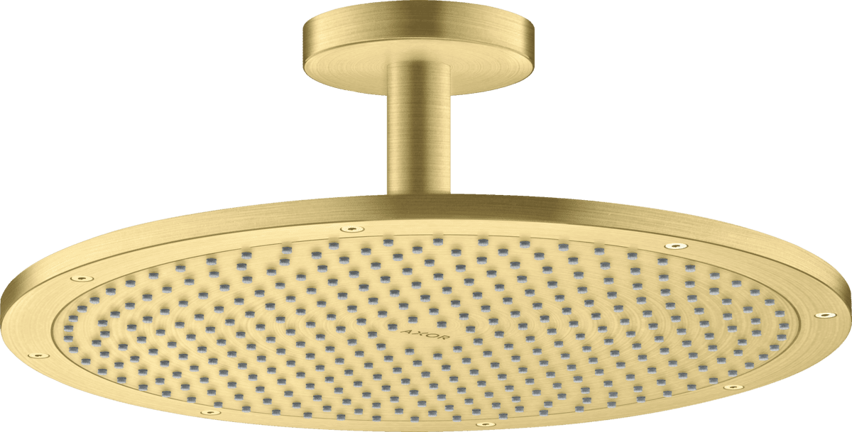 HANSGROHE AXOR ShowerSolutions Kopfbrause 350 1jet mit Deckenanschluss #26035950 - Brushed Brass