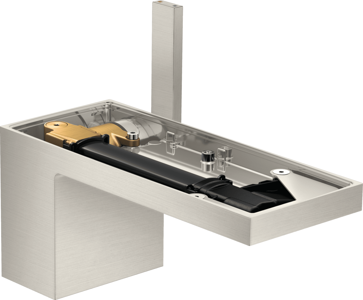 εικόνα του HANSGROHE AXOR MyEdition Single lever basin mixer 70 with push-open waste set without plate #47012800 - Stainless Steel Optic